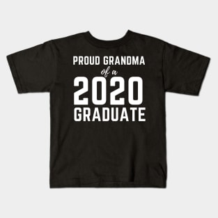 Proud Grandma Of A 2020 Graduate Class Graduation Kids T-Shirt